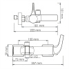 Фото смеситель для ванны wasserkraft sauer 7101