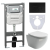 Унитаз с инсталляцией Сет 4 в 1 Ceramicanova CN4002_1001B_1000