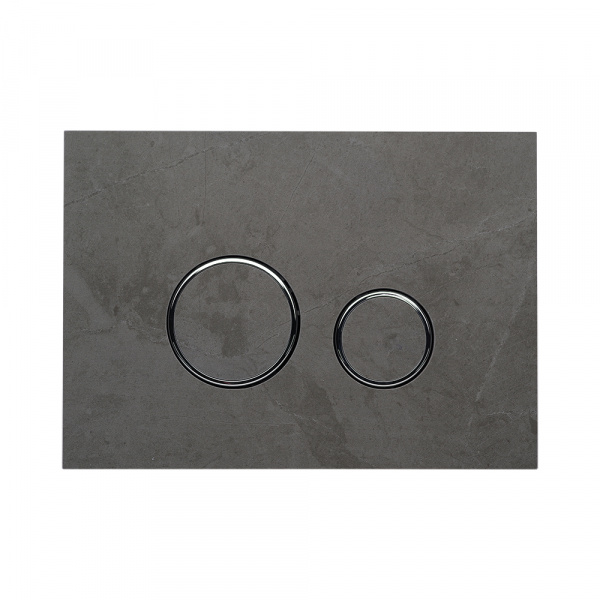 Фото клавиша смыва kk-pol lapis grande v1 orbis, quartz (pietra grey)