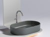 Фото раковина накладная ceramicanova element 60.8 см, цвет: антрацит cn6048mdh