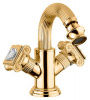 Фото смеситель для биде cezares olimp-bs2-01-sw (ручки swarovski)