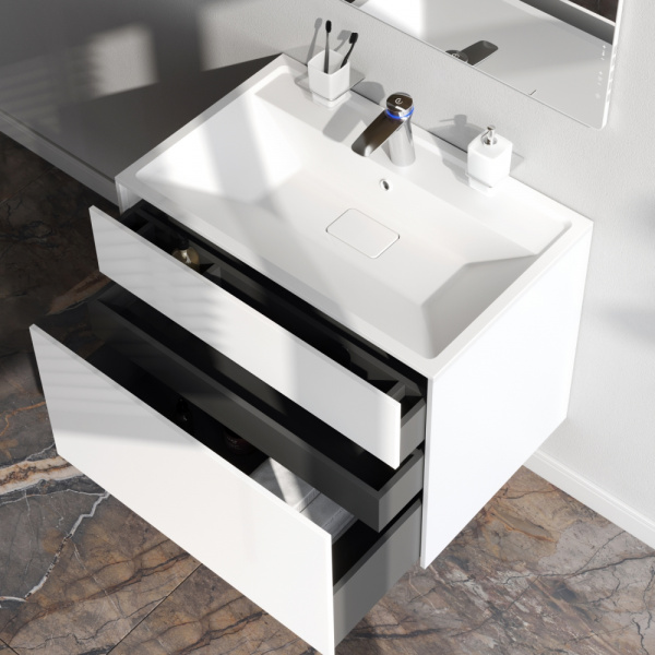 Фото тумба под раковину am.pm inspire v2.0  80 см цвет: серый m50afhx0803wm