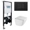 Унитаз с инсталляцией Abber Rechteck AC1220TC-AC0105-AC0120MB