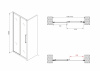 Фото душевая дверь abber schwarzer diamant ag30160bmh 160 см