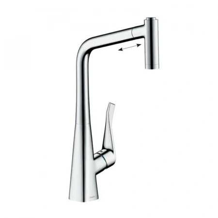 Фото смеситель для кухонной мойки hansgrohe metris 73801000