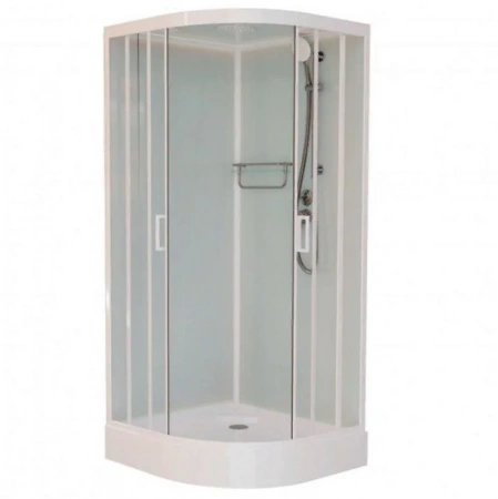 Фото душевая кабина frank f409 m white 90x90 см 20003