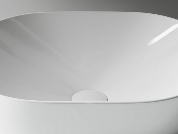 Фото раковина накладная ceramicanova element 48 см, цвет: белый cn5010