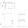 Фото унитаз-компакт aquanet cube 65 см 210759 (без бачка)