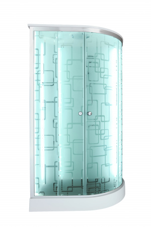 Фото душевая кабина dto 110x80 см em1511lled+gm с гидромассажем