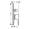 Фото смеситель для душа hansgrohe rebris e 72459670