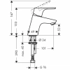 Фото смеситель для раковины hansgrohe focus e2 31733000