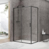 Душевое ограждение BandHours Smart/Flat-Glass 810 черный матовый 100x80 см