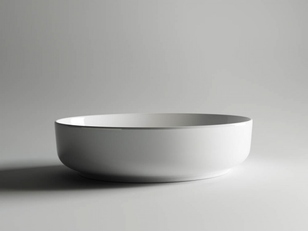 Фото раковина накладная ceramicanova element 55 см, цвет: белый cn5002