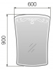 Фото зеркало 1marka classic 1, 60 см