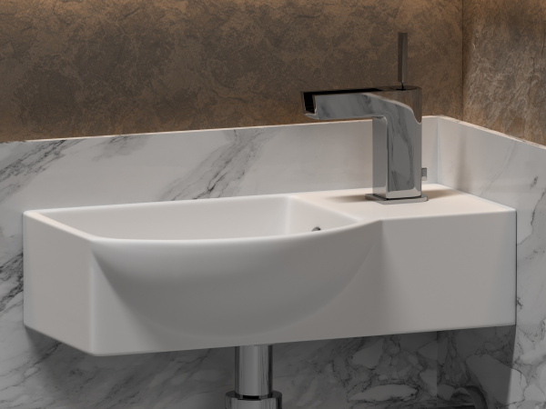 Фото раковина подвесная ceramicanova element 40 см, цвет: белый cn6039l