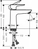 Фото смеситель для раковины hansgrohe talis e 71714000