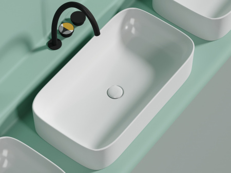 Фото раковина накладная ceramicanova element 70.5 см, цвет: белый cn6054mw