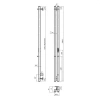 Фото электрический полотенцесушитель indigo style 2 pro 120/8 lspre120-8brrt