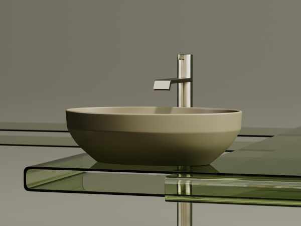 Фото раковина накладная ceramicanova element 50.2 см, цвет: капучино cn6056mc