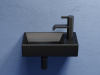 Фото раковина подвесная ceramicanova element 41.7 см, цвет: черный cn6051lmb