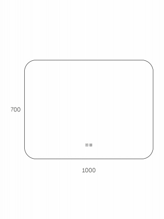Фото зеркало с подсветкой taliente zled 100 см ta-zled-b10070a