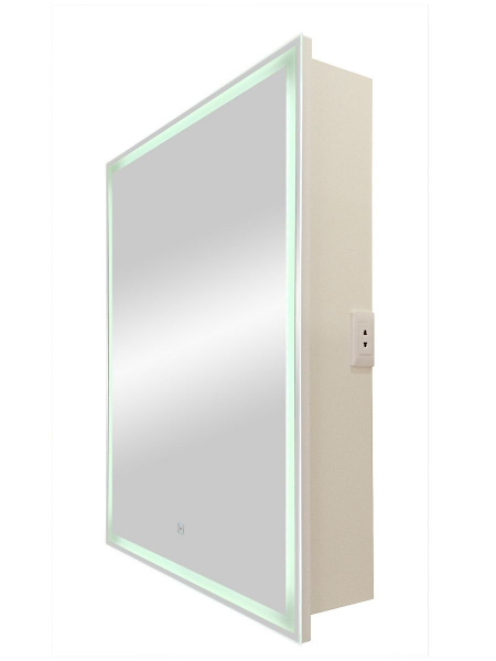 Фото зеркальный шкаф art&max vita 60 см am-tec-600-800-1d-l-ds-f