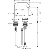 Фото смеситель для раковины hansgrohe tecturis s 73353000