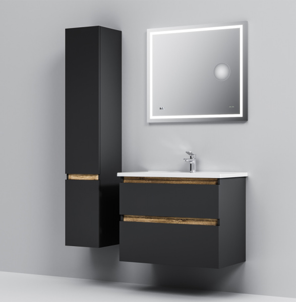 Фото тумба под раковину  am.pm x-joy black edition 80 см m85afhx0802bm