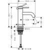 Фото смеситель для раковины hansgrohe tecturis s 73313000
