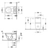 Фото унитаз моноблок безободковый duravit d-neo 65 см 2002090000