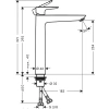 Фото смеситель для раковины hansgrohe talis e 71717340