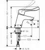 Фото смеситель для раковины hansgrohe focus 31914000