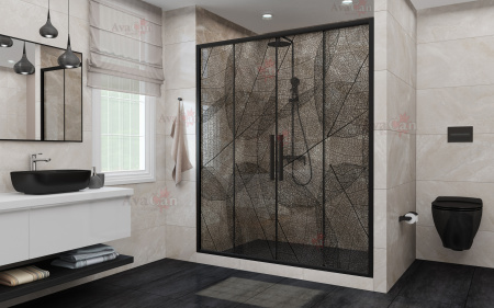 Фото душевая дверь avacan fb2 170-190