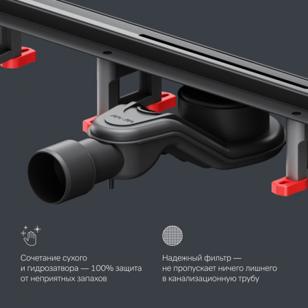 Фото душевой трап am.pm masterflow 60 см w01sc-s11-060-05bm