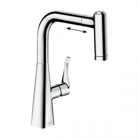 Фото смеситель для кухонной мойки hansgrohe metris 73823000