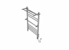 Фото электрический полотенцесушитель акватек альфа 50x90 см aq el rrp1090ch