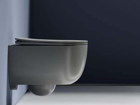 Фото унитаз подвесной, безободковый ceramicanova modena cn6063mh