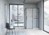 Фото душевое ограждение vincea slim soft 100x120 см  vsr-1ss1012clb