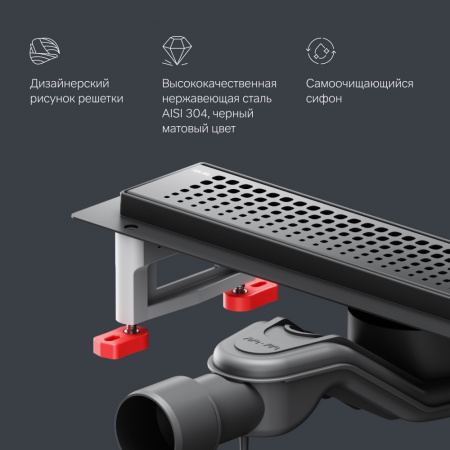 Фото душевой трап am.pm masterflow 40 см w01sc-p11-040-01bm