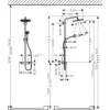 Фото душевая стойка hansgrohe croma select s 26891140