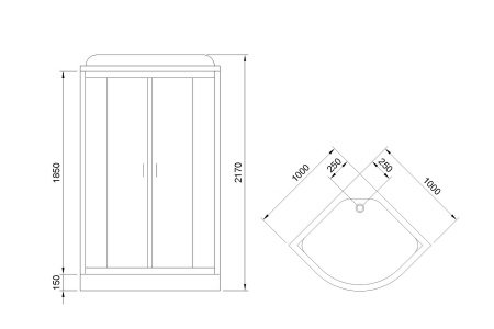 Фото душевая кабина royal bath нк rb100hk7-wc-ch 100x100 см