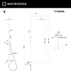 Фото душевая стойка whitecross y y1244gl, цвет: золото