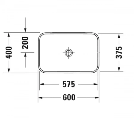 Фото раковина накладная duravit happy d.2 plus  60 см 2359601300