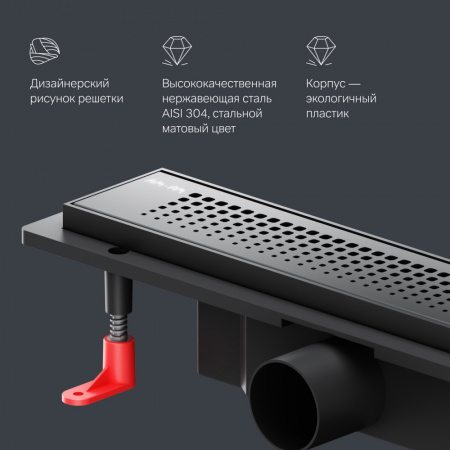 Фото душевой трап am.pm primeflow 40 см w02sc-p11-040-01bm