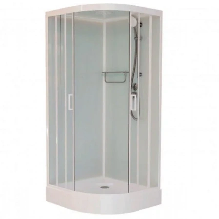 Фото душевая кабина frank f409 m white 90x90 см 20003