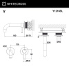 Фото встраиваемый смеситель для раковины whitecross y y1216bl, цвет: черный