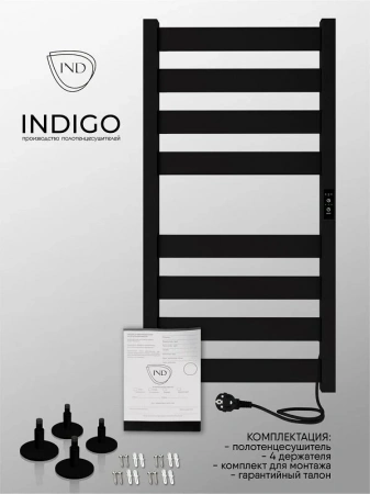 Фото электрический полотенцесушитель indigo oktava slim 80/40 без полки lсloks5e80-40brrt
