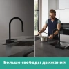 Фото смеситель для кухонной мойки hansgrohe aquno select 73831670