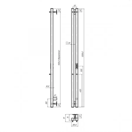 Фото электрический полотенцесушитель indigo style 2 pro 120/8 lspre120-8mkgdrt