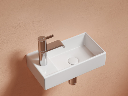 Фото раковина подвесная ceramicanova element 41.7 см, цвет: белый cn6051r